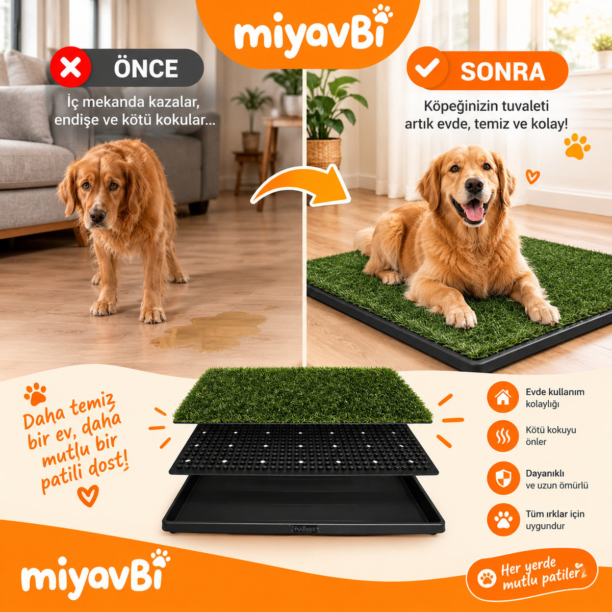köpek eğitim çimi